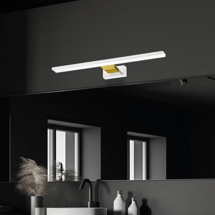 LED-spiegelverlichting voor badkamer SHINE LED/13,8W/230V 60 cm IP44 wit/goud