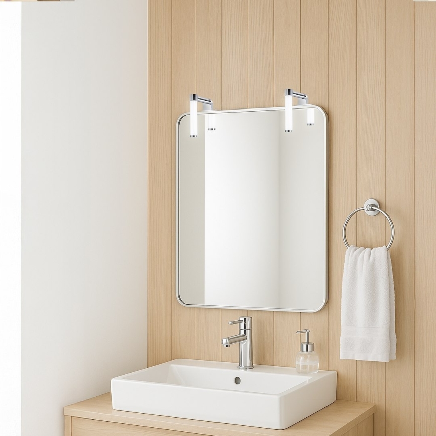 LED-spiegelverlichting voor de badkamer APA MINI LED/4W/230V IP44 glanzend chroom