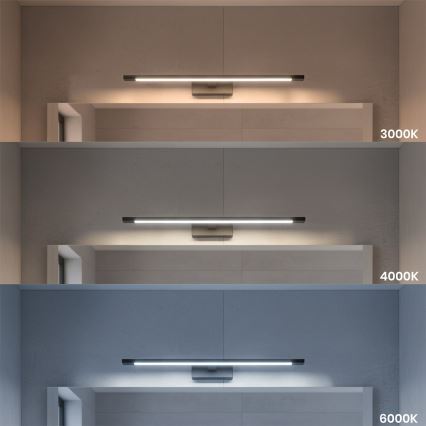 LED-verlichting voor badkamerspiegel KLIMT LED/12W/230V 3000/4000/6000K 60 cm IP44 zwart