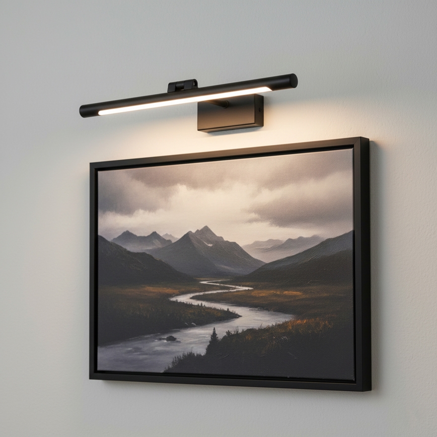 LED-spiegelverlichting voor de badkamer MIRROR LED/6W/230V 4000K IP44 40 cm zwart