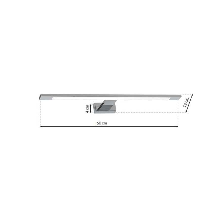 LED-spiegelverlichting voor de badkamer SHINE LED/12W/230V 60 cm IP44 glanzend chroom