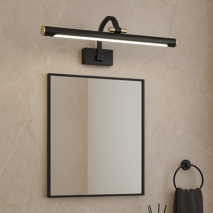 LED-spiegelverlichting voor de badkamer VINCI LED/12W/230V 40 cm IP44 zwart