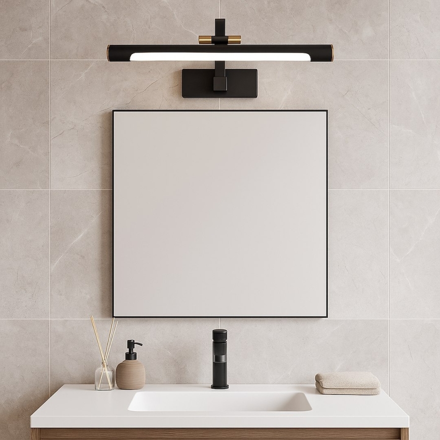 LED-spiegelverlichting voor de badkamer VINCI LED/12W/230V 40 cm IP44 zwart