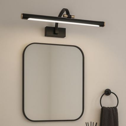 LED-spiegelverlichting voor de badkamer VINCI LED/15W/230V 60 cm IP44 zwart