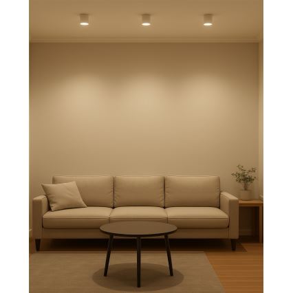 LED-spot 5W/230V, 3000/4000/6400 K, Ø 7,5 cm, wit