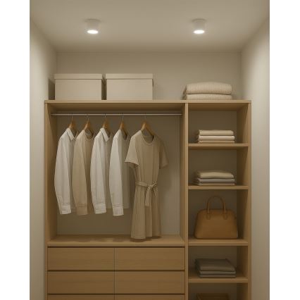 LED-spot 5W/230V, 3000/4000/6400 K, Ø 7,5 cm, wit