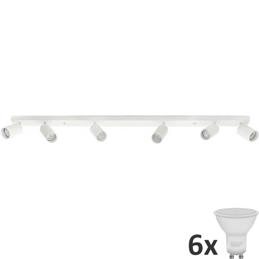 LED spot ANGIE 6xGU10/6W/230V wit