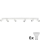 LED spot ANGIE 6xGU10/6W/230V wit