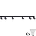 LED spot ANGIE 6xGU10/6W/230V zwart