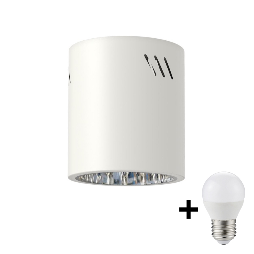 LED spot GEORGE 1xE27/6W/230V diameter 11 cm wit
