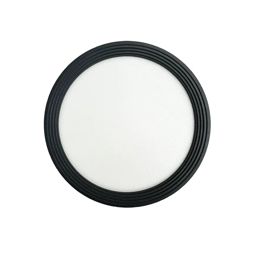 LED spot LED/12W/230V 4000K diameter 10 cm zwart