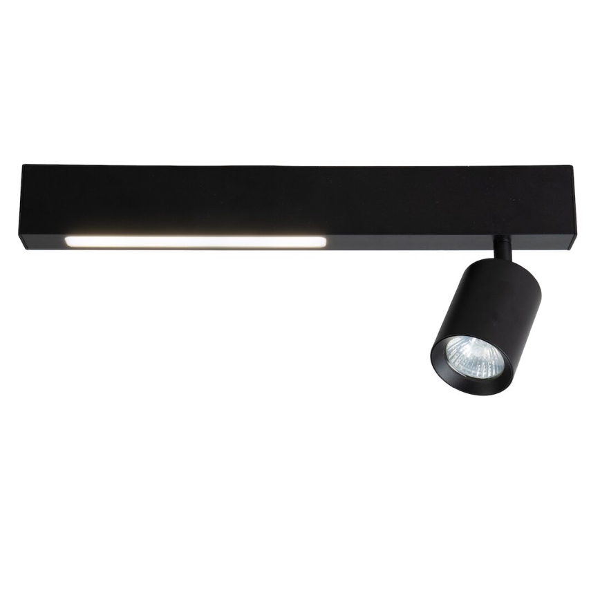 LED spot MAGNET LED/5W/230V + 1xGU10/60W 3000/4000K zwart