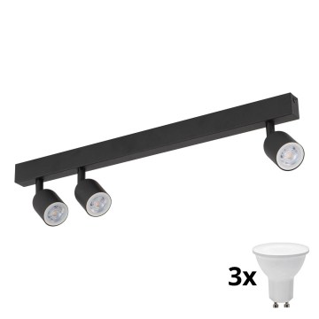 LED-spot TOP 3xGU10/10W/230V zwart