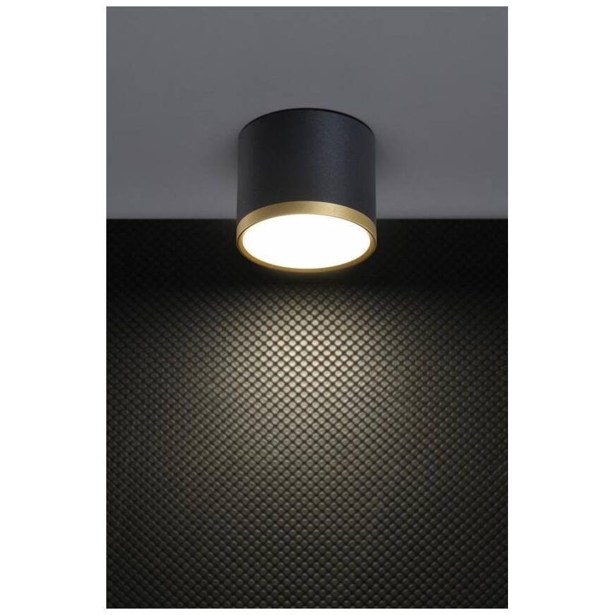 LED-spot TUBA LED/9W/230V zwart/goud