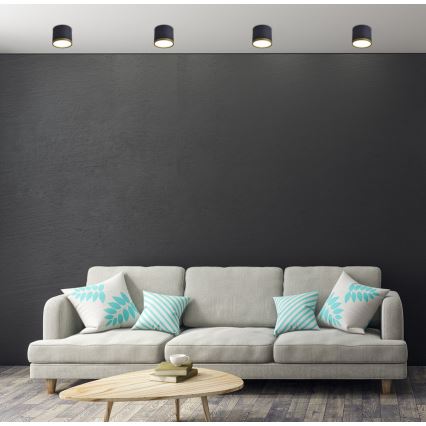 LED-spot TUBA LED/9W/230V zwart/goud