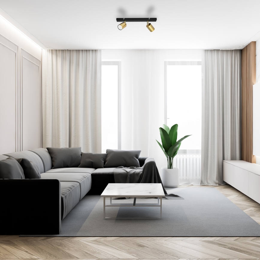 LED Spot TUNE 2xGU10/4,8W/230V doré/noir