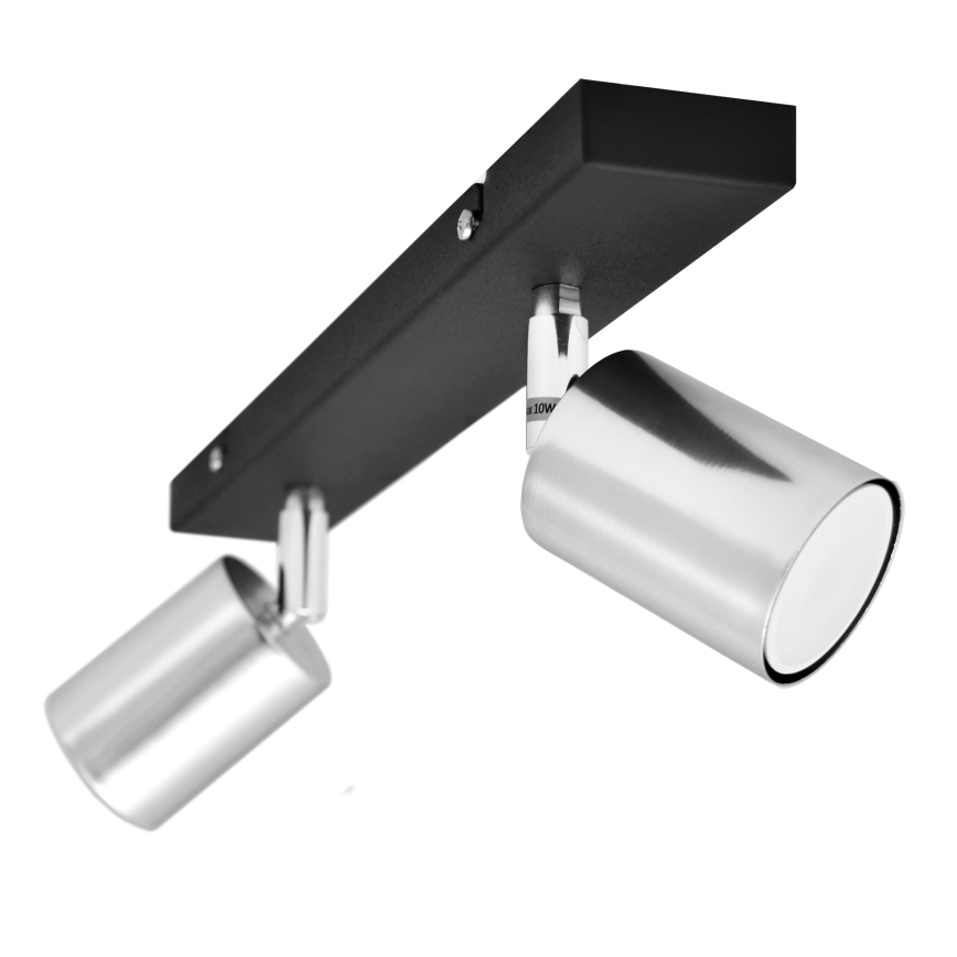 LED spot TUNE 2xGU10/4,8W/230V mat chroom/zwart