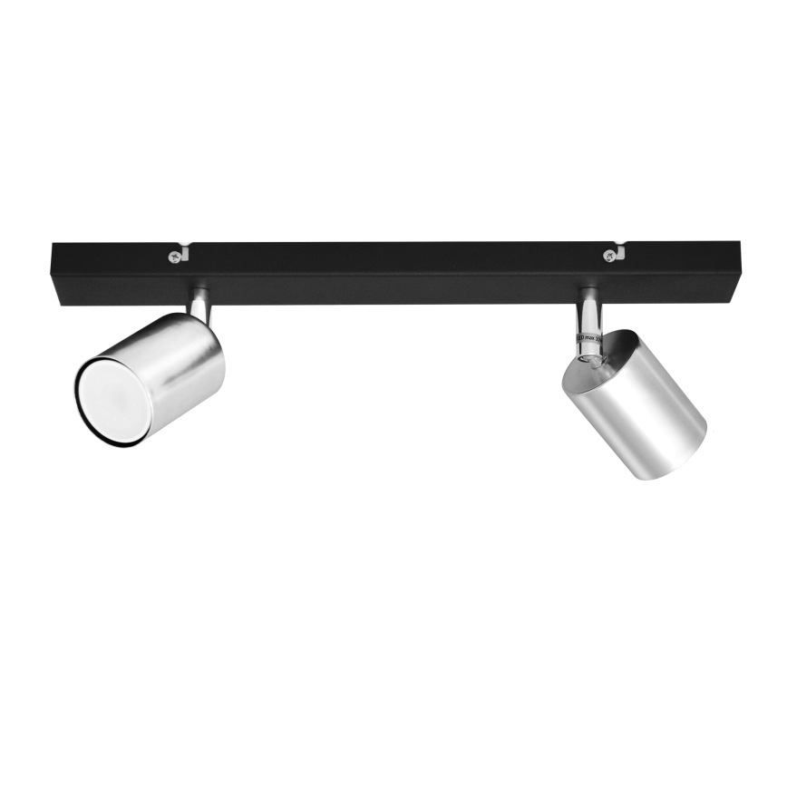 LED spot TUNE 2xGU10/4,8W/230V mat chroom/zwart