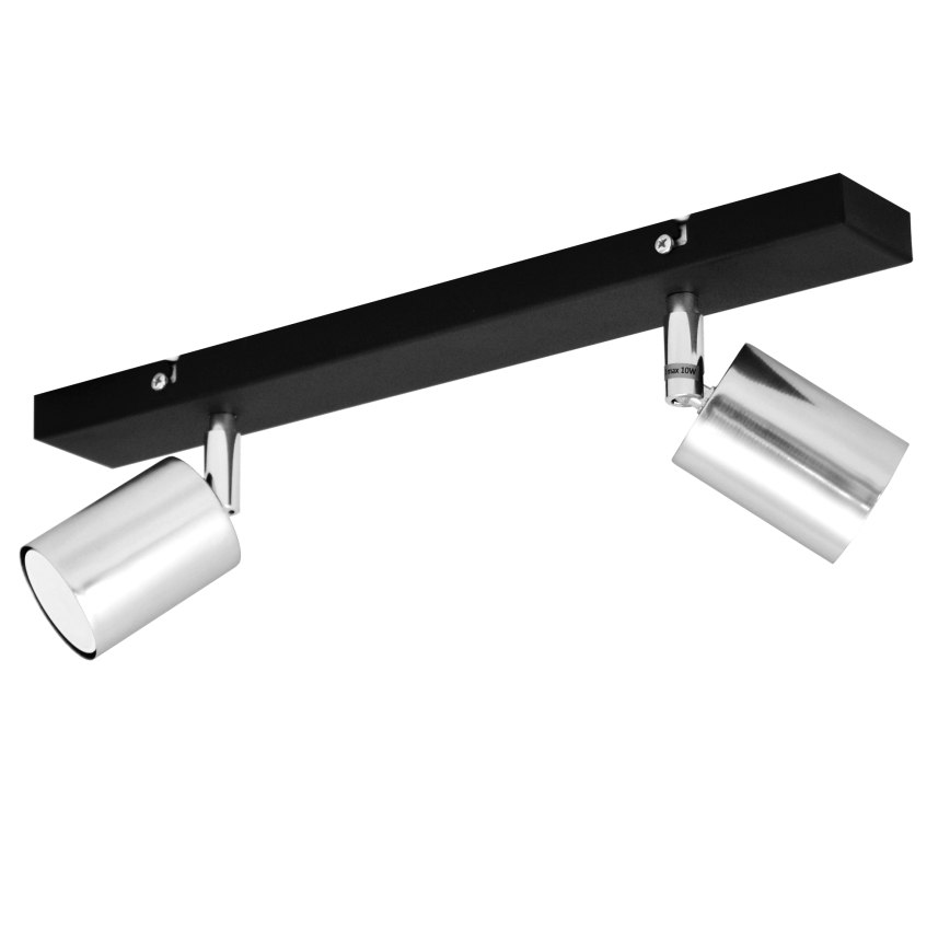 LED spot TUNE 2xGU10/4,8W/230V mat chroom/zwart