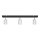 LED spot TUNE 3xGU10/4,8W/230V mat chroom/zwart