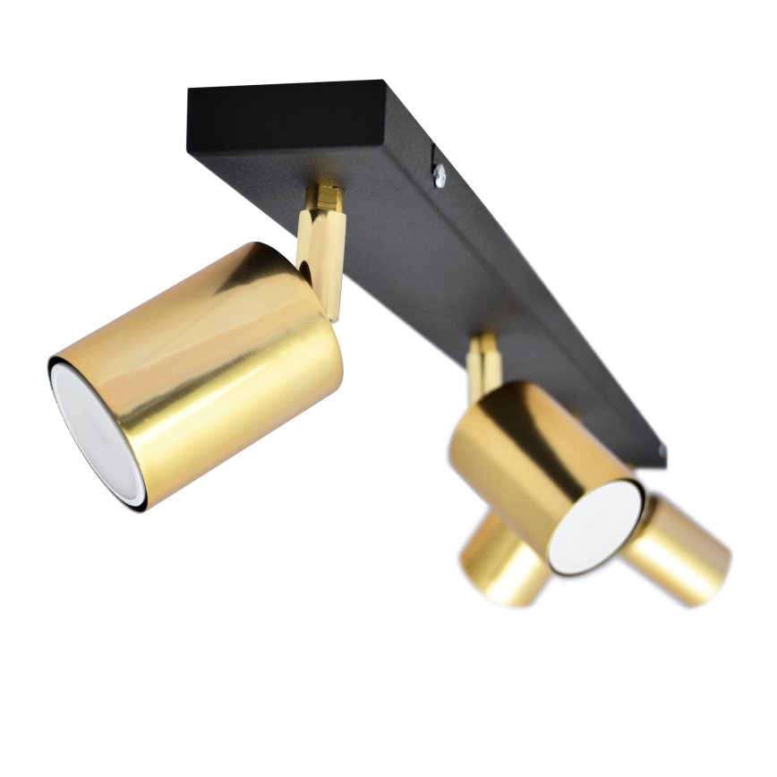 LED Spot  TUNE 4xGU10/4,8W/230V goud/zwart