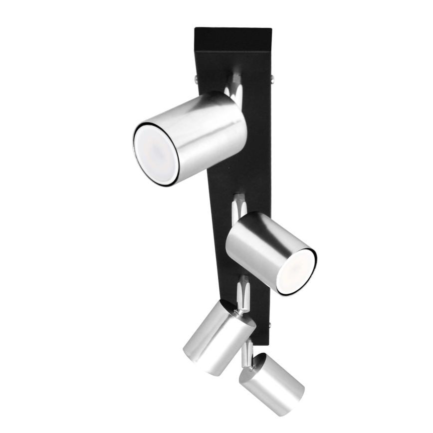 LED spot TUNE 4xGU10/4,8W/230V mat chroom/zwart
