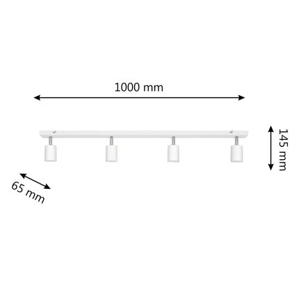 LED spot TUNE 4xGU10/4,8W/230V wit