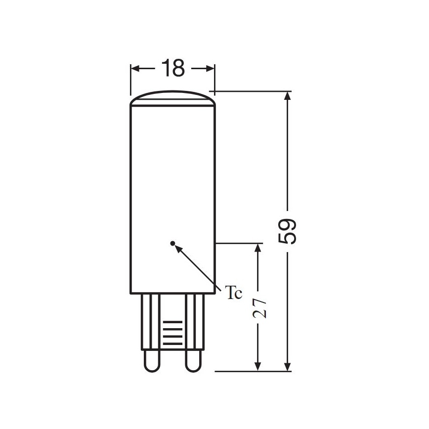 LED Stap voor stap dimbaar Lamp G9/4W/230V 2700K - Osram