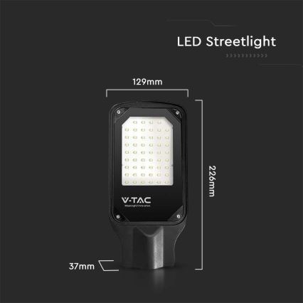 LED Straatlamp LED/30W/230V 6500K IP65