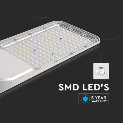 LED Straatlamp SAMSUNG CHIP LED/100W/230V 4000K IP65 grijs