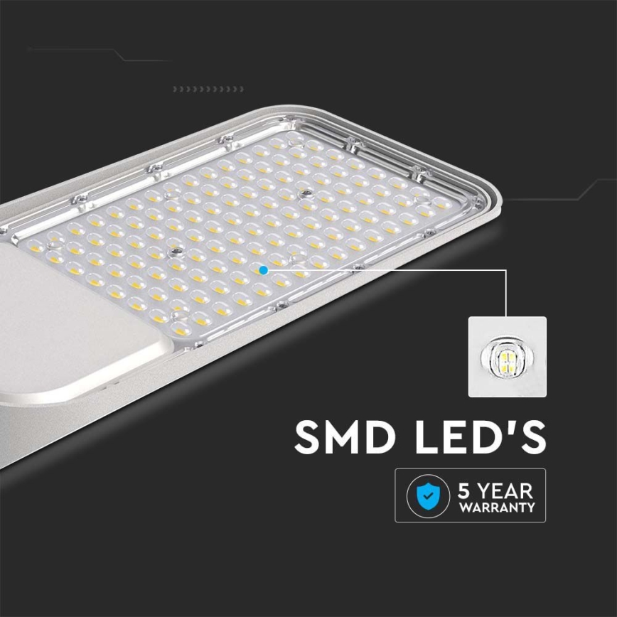 LED Straatlamp SAMSUNG CHIP LED/100W/230V 4000K IP65 grijs