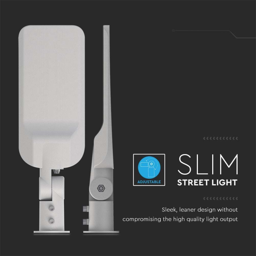 LED Straatlamp SAMSUNG CHIP LED/100W/230V 4000K IP65 grijs