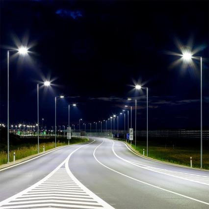 LED Straatlamp SAMSUNG CHIP LED/100W/230V 6500K IP65 grijs
