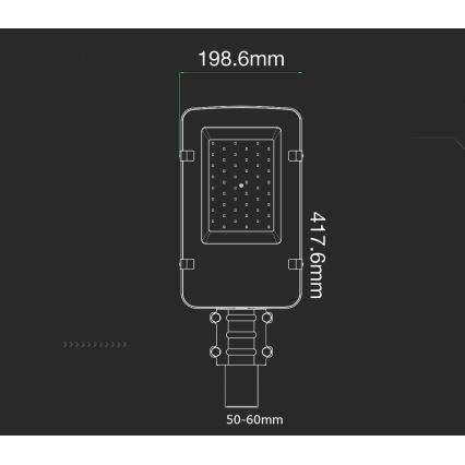 LED Straatlamp SAMSUNG CHIP LED/30W/230V 6400K IP65