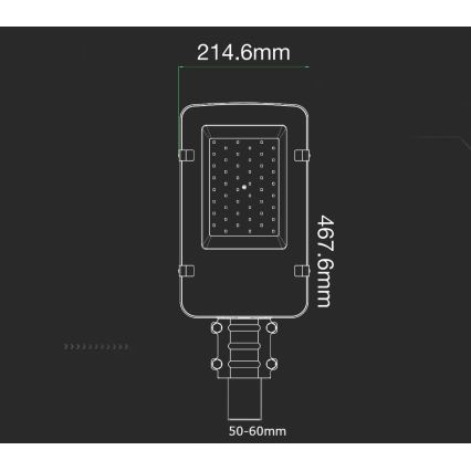 LED Straatlamp SAMSUNG CHIP LED/50W/230V 4000K IP65