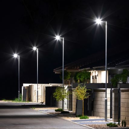 LED straatlantaarn op zonne-energie VIA 100W/10000 mAh 3,2V 6000K IP65 + afstandsbediening