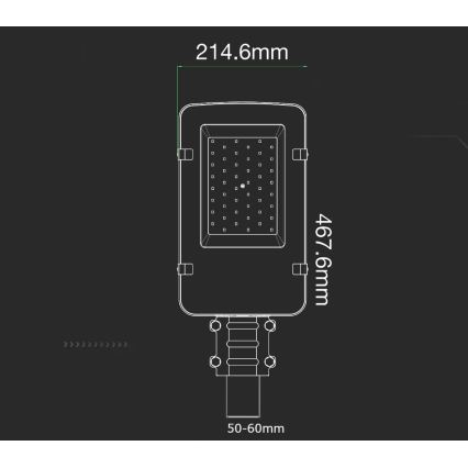 LED Straatlantaarn SAMSUNG CHIP LED/50W/230V 4000K IP65