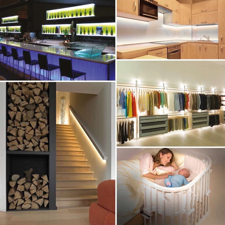 LED Strip met een bewegingssensor 1m LED/2,4W/6V 3000K