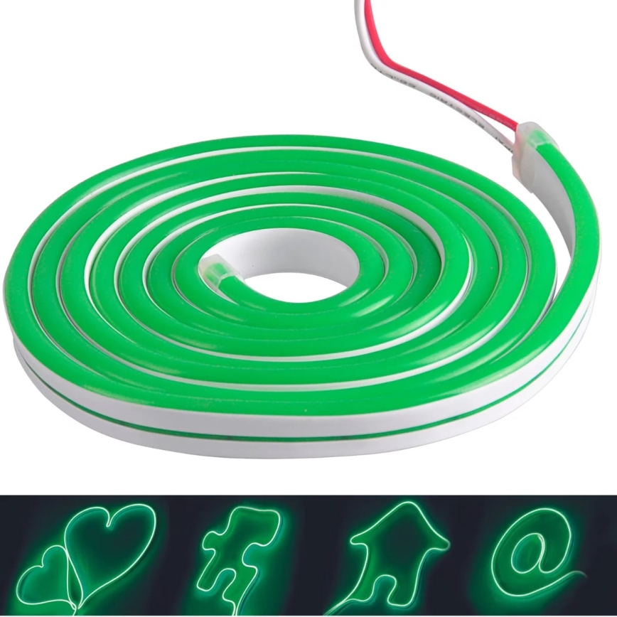 LED Strip NEON 5m LED/30W/24V groen IP65