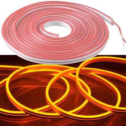 LED Strip NEON 5m LED/40W/24V oranje IP65