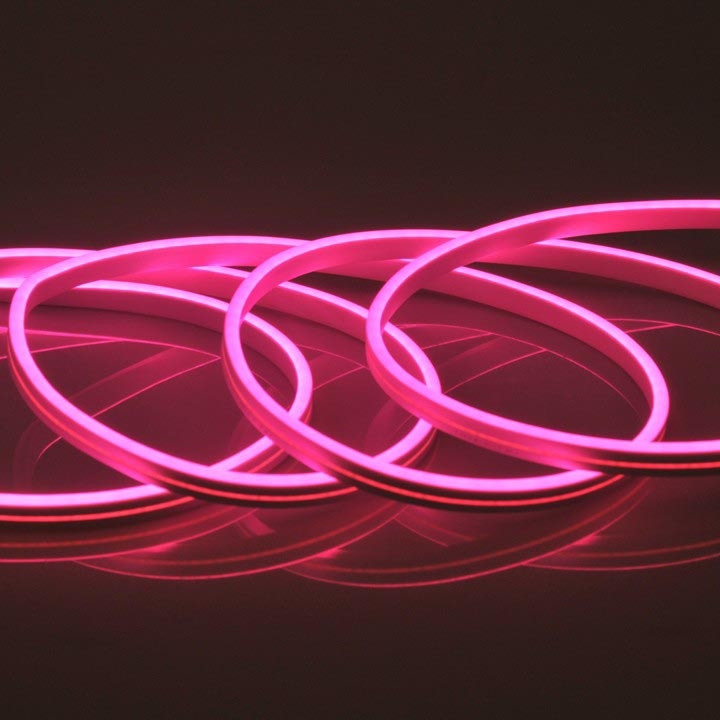 LED Strip NEON 5m LED/40W/24V roze IP65