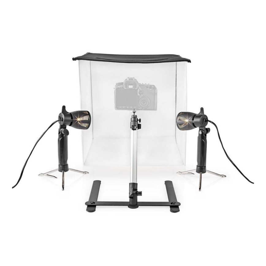 LED Studio photo portable 2xGU10/5W/230V