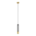LED Suspension filaire BARS 1xGU10/4,8W/230V noire/dorée