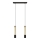 LED Suspension filaire BARS 2xGU10/4,8W/230V noir/doré