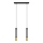 LED Suspension filaire BARS 2xGU10/4,8W/230V noir/doré