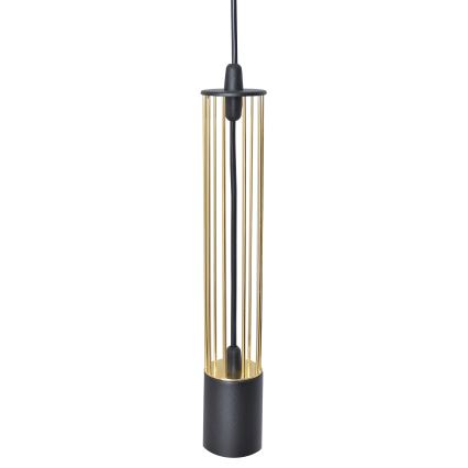 LED Suspension filaire BARS 3xGU10/4,8W/230V noir/doré