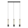 LED Suspension filaire BARS 3xGU10/4,8W/230V noire/dorée