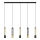 LED Suspension filaire BARS 5xGU10/4,8W/230V noire/dorée