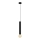 LED Suspension filaire TUBA 1xGU10/20W/230V noire