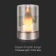 LED Dimbaar tafel rechargeable lamp LED/2W/5V 3000K 2400 mAh koper